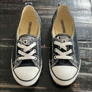 Converse Black and White Low Top Sneakers